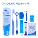 Portable Orthodontic Toothbrush Kit Oral Care Dental Travel Kit, Braces Cleaning Kit for Teeth