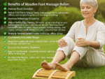 Premium Wooden Foot Massage Roller – Reflexology Foot Therapy Massager for Pain Relief & Relaxation - Image 3