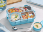 Insulated Anti-Spill Stainless Steel Lunch Box with Dipping Cup